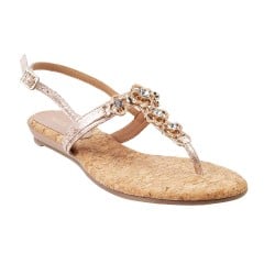 Mochi Rose-Gold Casual Sandals