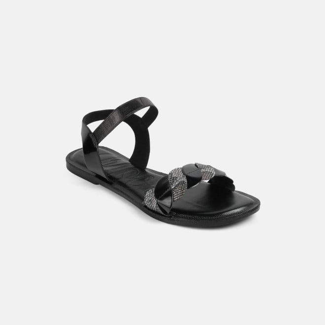 Mochi Women Black Casual Sandals (SKU: 33-1516-11-36)