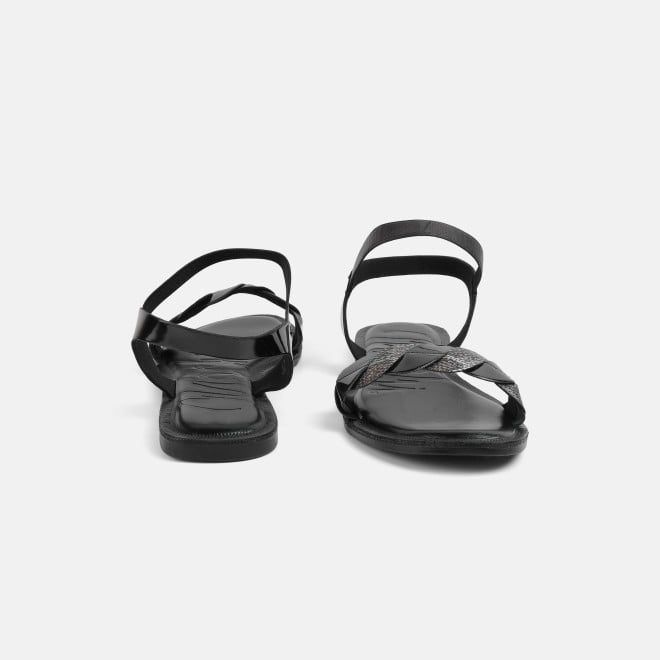 Mochi Women Black Casual Sandals (SKU: 33-1516-11-36)