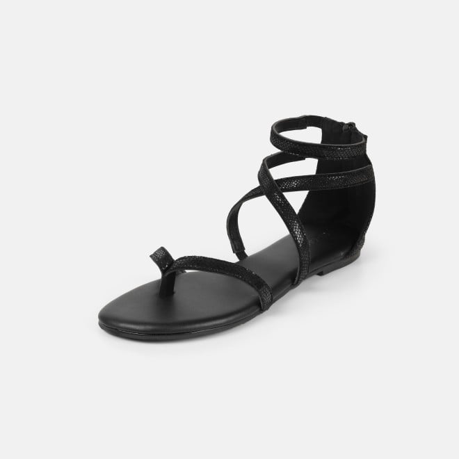 Mochi Women Black Casual Gladiators (SKU: 33-1529-11-36)