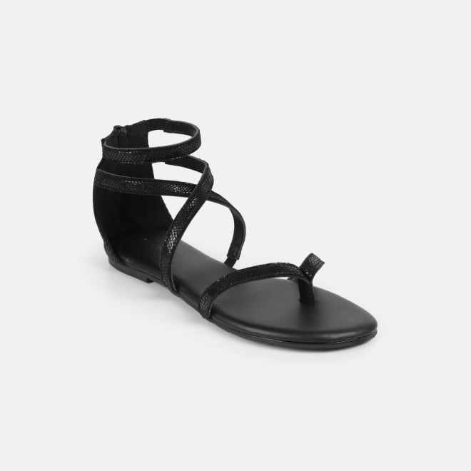 Mochi Women Black Casual Gladiators (SKU: 33-1529-11-36)