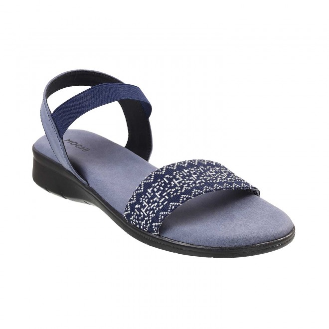 Mochi Women Navy-Blue Casual Sandals