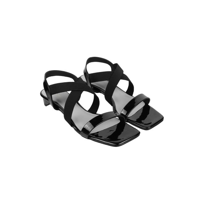 Mochi Women Black Casual Sandals