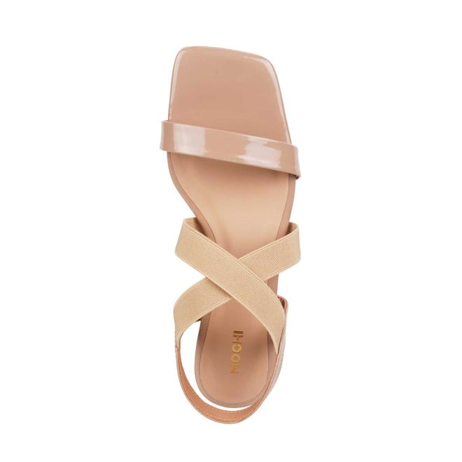 Mochi Women Beige Casual Sandals (SKU: 33-238-20-36)