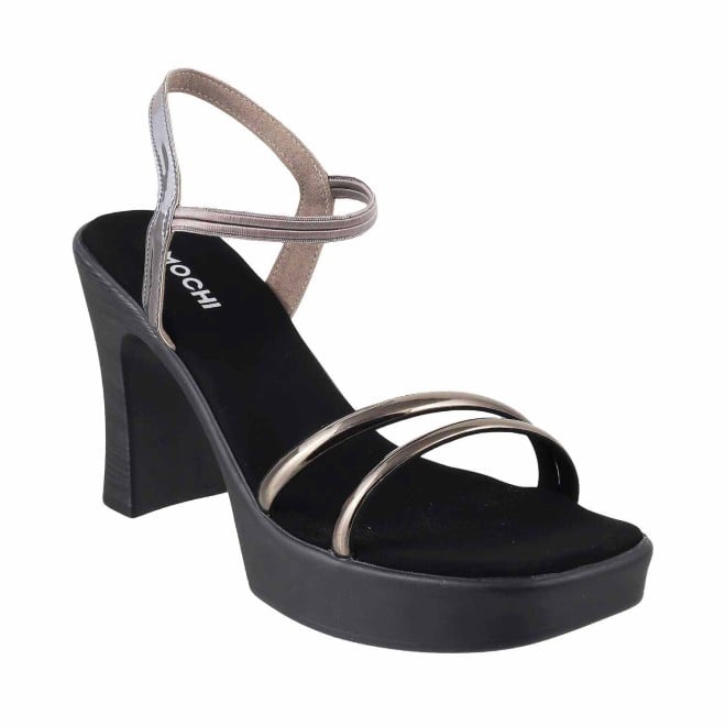 Buy Mochi Women Black Solid Sandals - Heels for Women 9533795 | Myntra-sieuthinhanong.vn