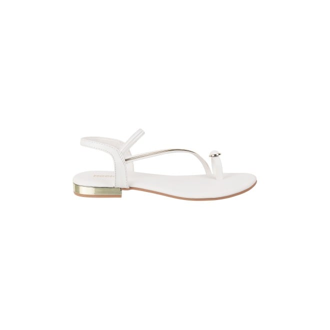 Mochi Women White Casual Sandals (SKU: 33-251-16-36)