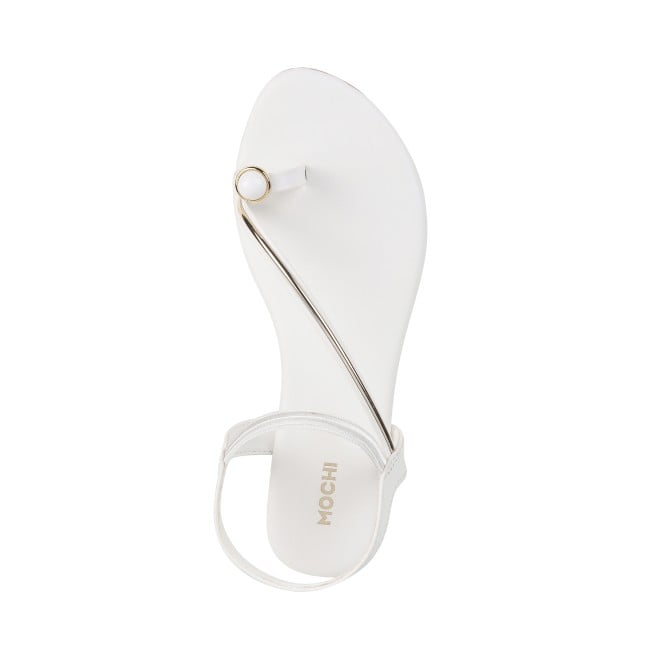 Mochi Women White Casual Sandals (SKU: 33-251-16-36)