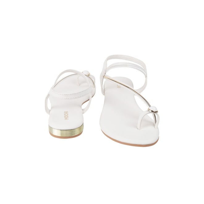 Mochi Women White Casual Sandals (SKU: 33-251L-16-42)