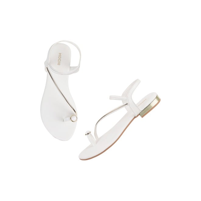 Mochi Women White Casual Sandals (SKU: 33-251L-16-42)