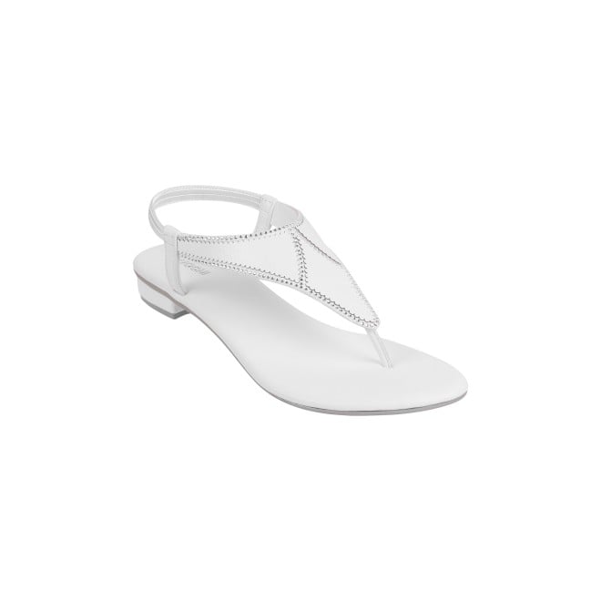 Mochi Women White Casual Sandals (SKU: 33-255-16-36)