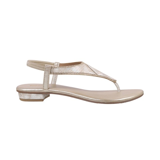 Mochi Women Gold Casual Sandals (SKU: 33-255L-15-42)