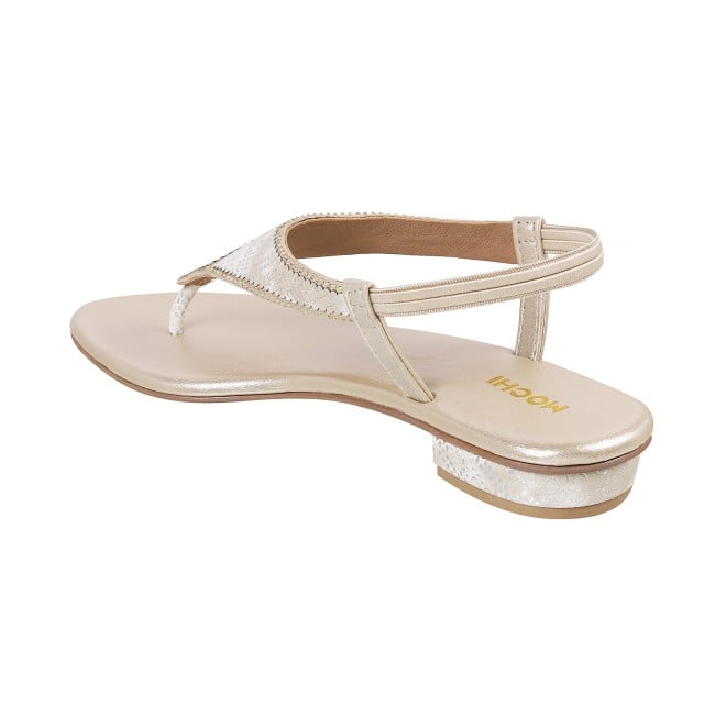Mochi Women Gold Casual Sandals (SKU: 33-255L-15-42)
