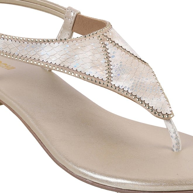 Mochi Women Gold Casual Sandals (SKU: 33-255L-15-42)