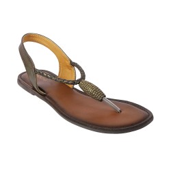 Mochi Bronze Casual Sandals