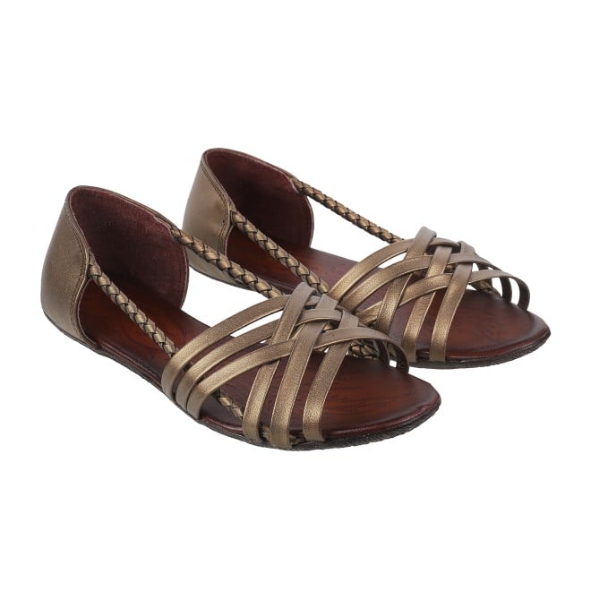 Mochi Women Bronze Casual Sandals (SKU: 33-3036L-46-42)