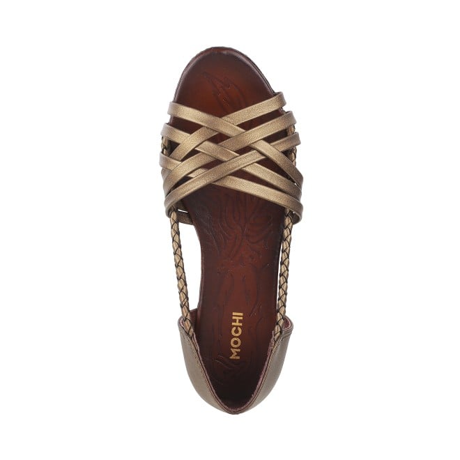 Mochi Women Bronze Casual Sandals (SKU: 33-3036L-46-42)