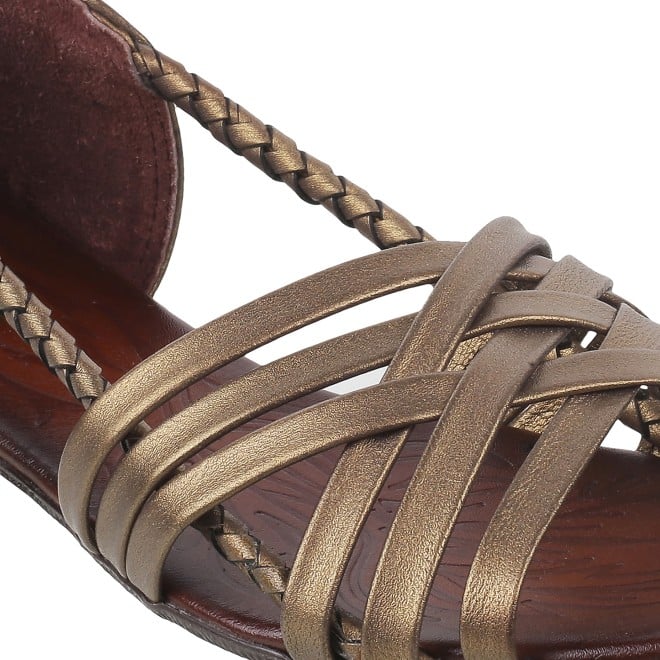 Mochi Women Bronze Casual Sandals (SKU: 33-3036L-46-42)