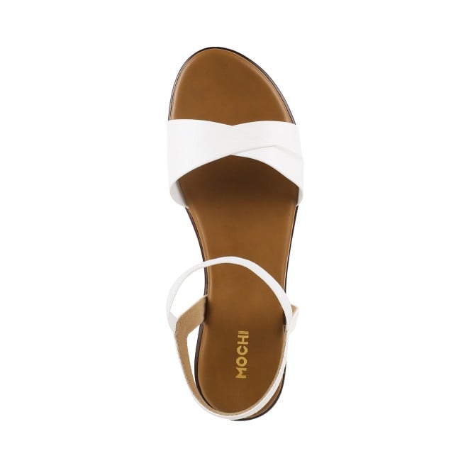 Mochi Women White Casual Sandals (SKU: 33-3041L-16-42)