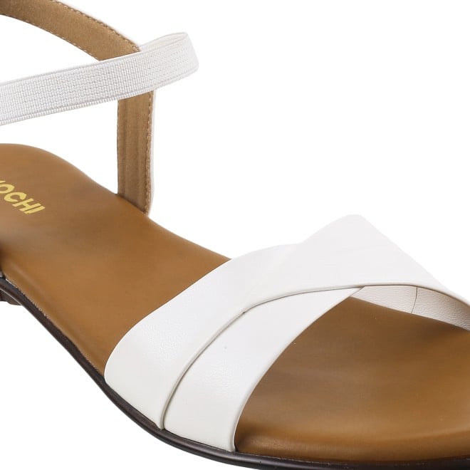 Mochi Women White Casual Sandals (SKU: 33-3041L-16-42)