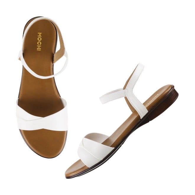 Mochi Women White Casual Sandals (SKU: 33-3041L-16-42)