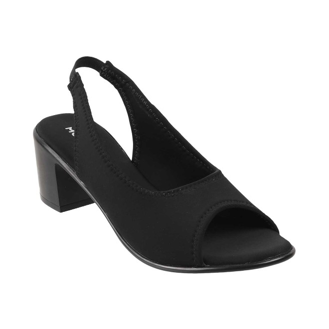 Mochi Women Black Casual Sandals