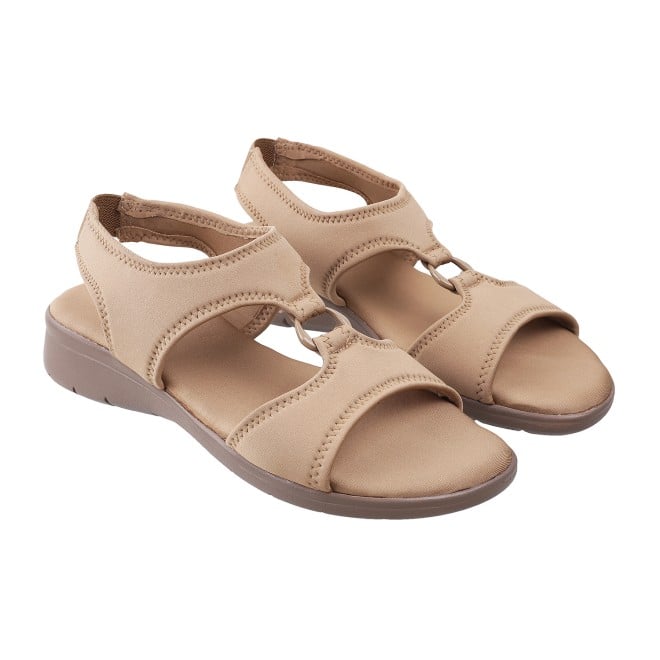 Mochi Women Dark-Beige Casual Sandals