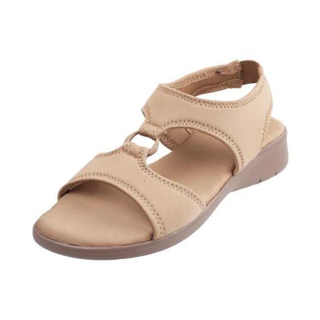 Mochi Women Beige-red Casual Sandals (SKU: 33-3062L-89-42)