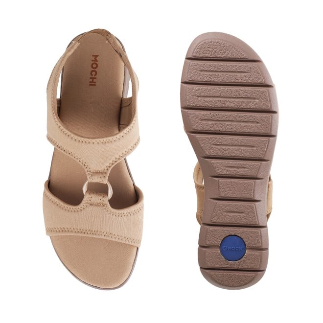 Mochi Women Beige-red Casual Sandals (SKU: 33-3062L-89-42)