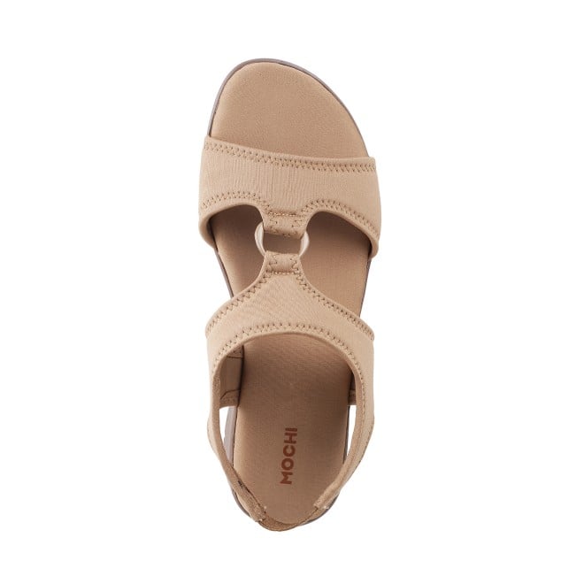 Mochi Women Beige-red Casual Sandals (SKU: 33-3062L-89-42)