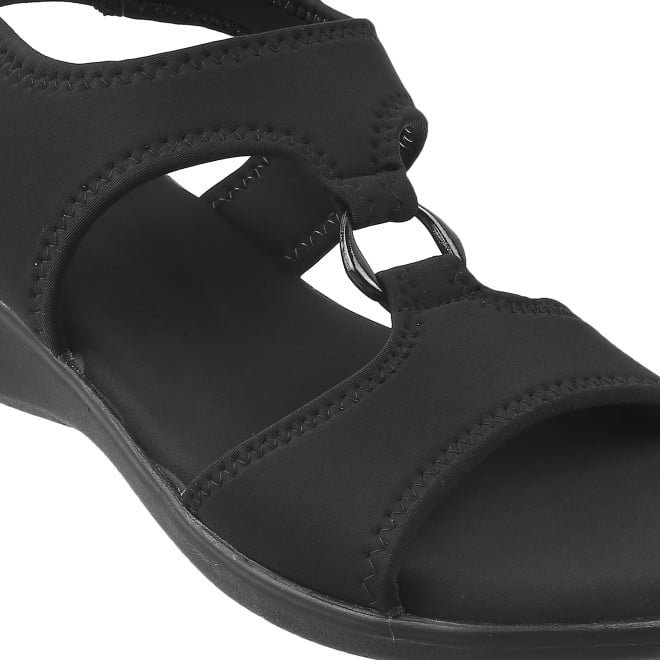 Mochi Women Black Casual Sandals (SKU: 33-3062L-11-42)