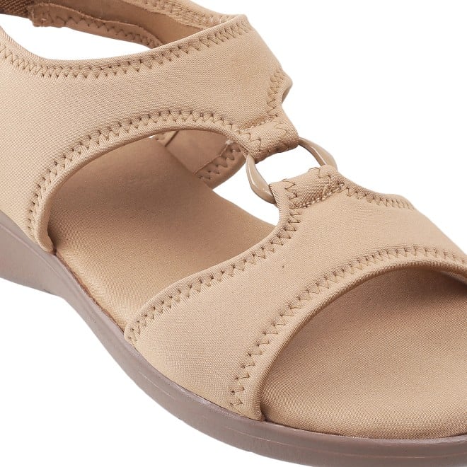 Mochi Women Beige-red Casual Sandals (SKU: 33-3062L-89-42)