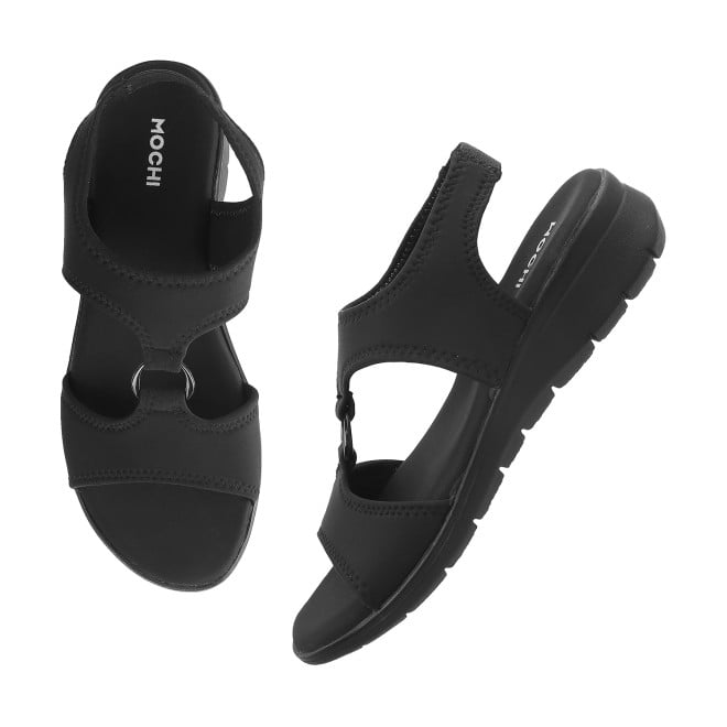Mochi Women Black Casual Sandals (SKU: 33-3062L-11-42)