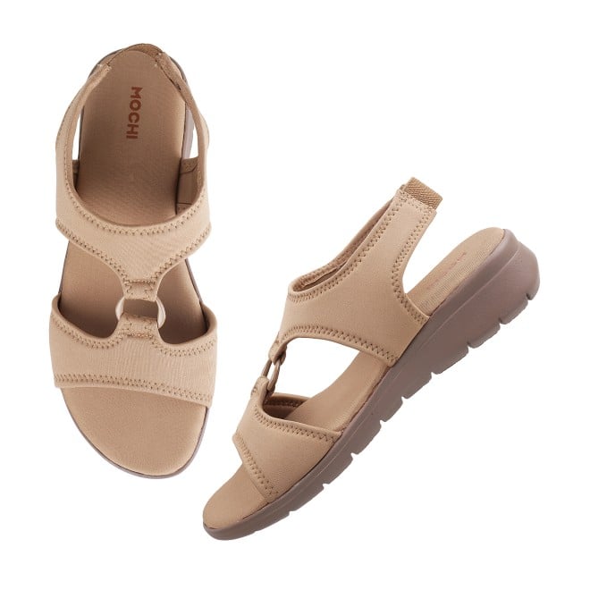 Mochi Women Beige-red Casual Sandals (SKU: 33-3062L-89-42)