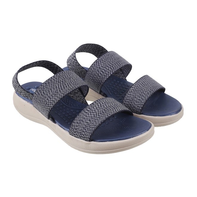 Mochi Women Blue Casual Sandals