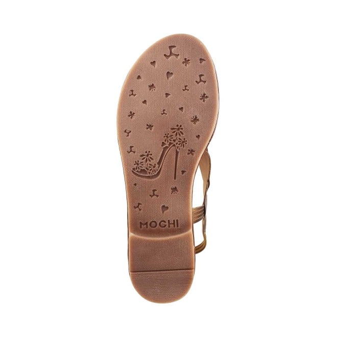 Mochi Women Antique-Gold Casual Sandals (SKU: 33-3082-28-37)
