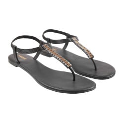 Women Black Casual Sandals