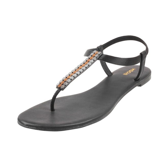 Mochi Women Black Casual Sandals (SKU: 33-3137L-11-42)