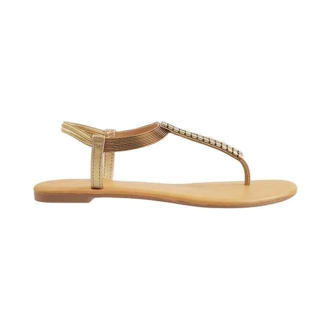 Mochi Women Antic-gold Casual Sandals (SKU: 33-3137L-28-42)