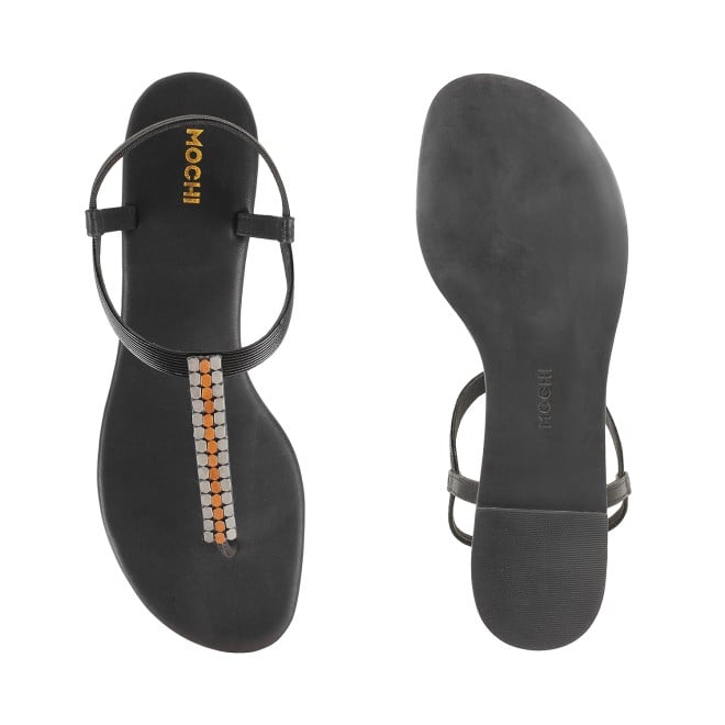 Mochi Women Black Casual Sandals (SKU: 33-3137L-11-42)