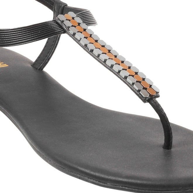 Mochi Women Black Casual Sandals (SKU: 33-3137L-11-42)