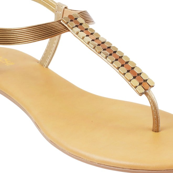 Mochi Women Antic-gold Casual Sandals (SKU: 33-3137L-28-42)