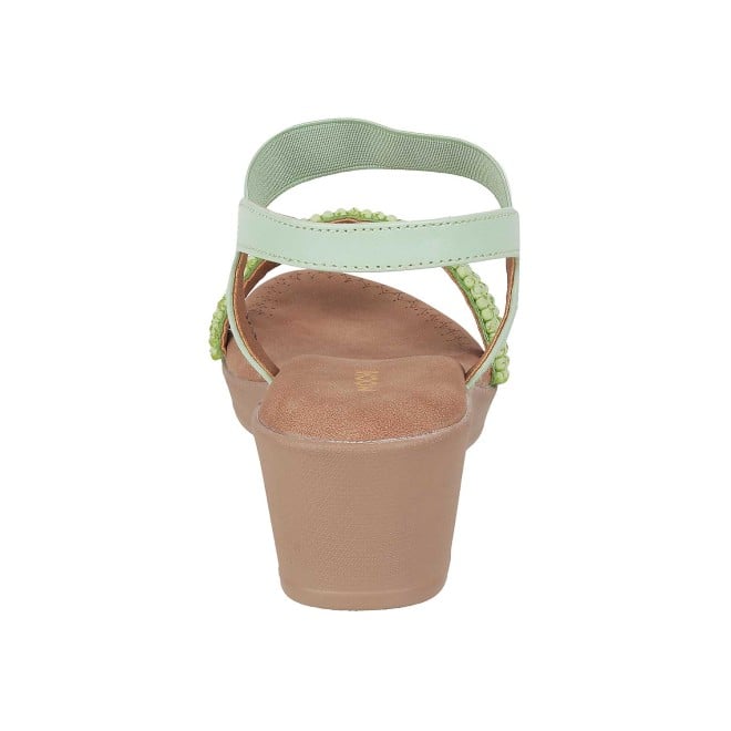 Mochi Women Green Casual Sandals (SKU: 33-316-21-36)