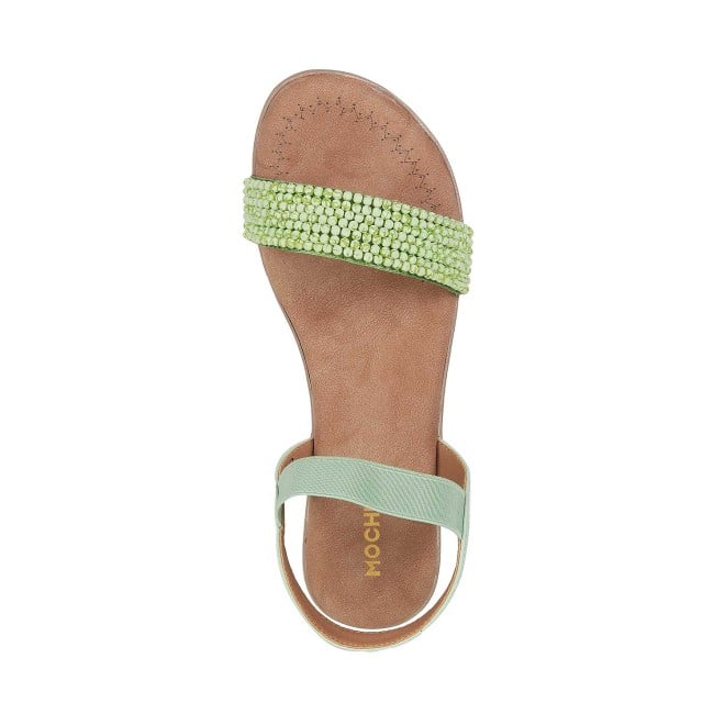 Mochi Women Green Casual Sandals (SKU: 33-316-21-36)