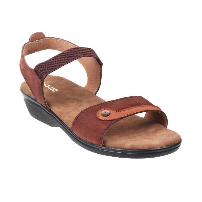 Mochi Women Brown Casual Sandals