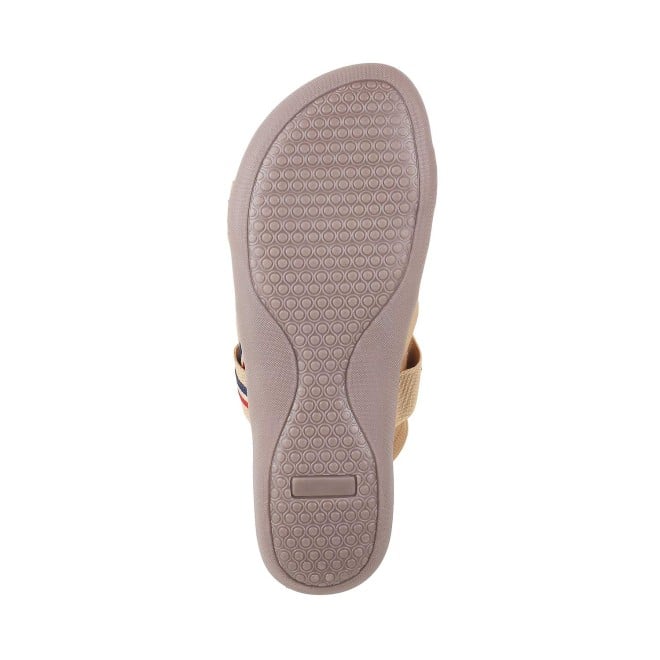Mochi Women Beige Casual Sandals (SKU: 33-3187-20-38)