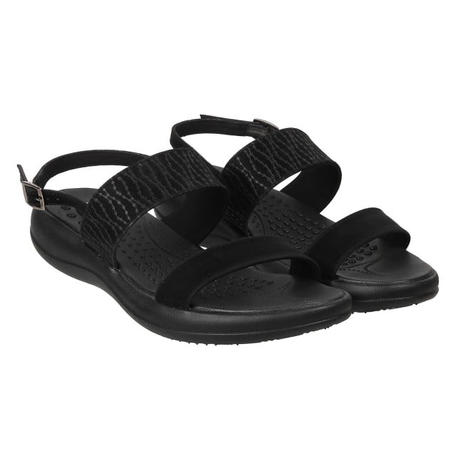 Mochi Women Black Casual Sandals