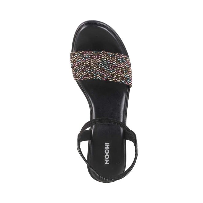 Mochi Women Black Casual Sandals (SKU: 33-435-11-40)