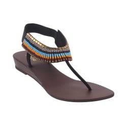 Women Black Ethnic Sandals
