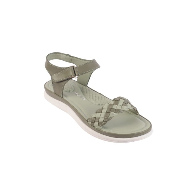 Mochi Women Green Casual Sandals (SKU: 33-629-21-36)