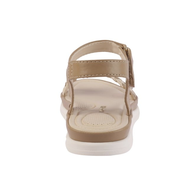 Mochi Women Beige Casual Sandals (SKU: 33-629-20-36)